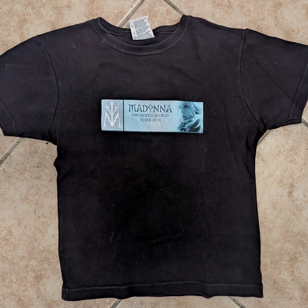2001 Madonna Drowned World Tour Med Babydoll T